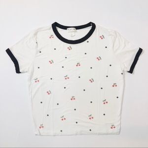 Gaze Cherry Crop Top Size S